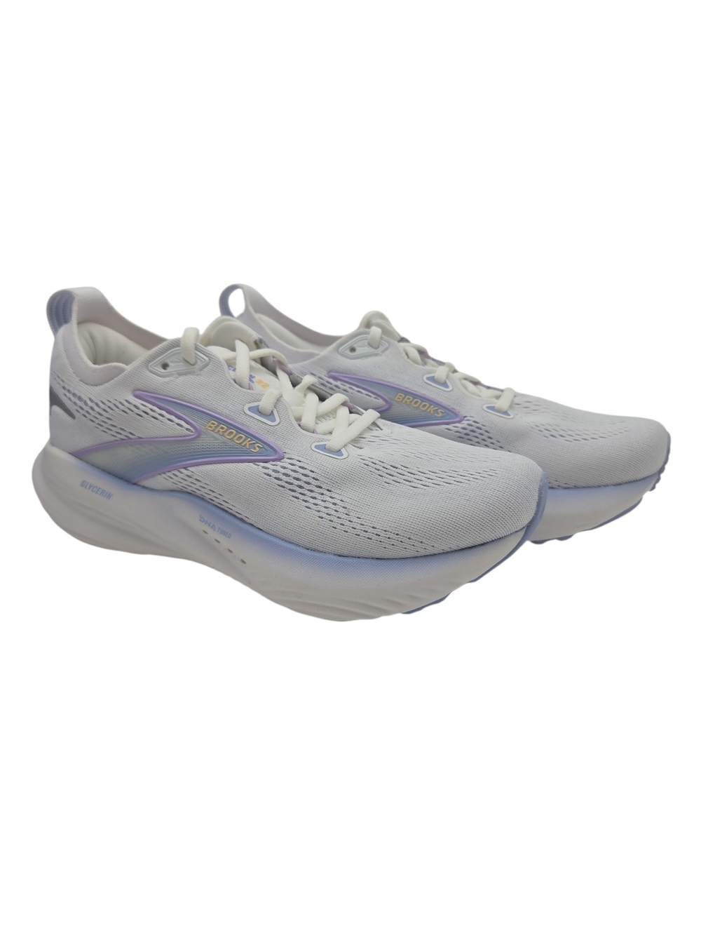 Brooks Women's Glycerin 22 White Lavender Running Shoes Size 7